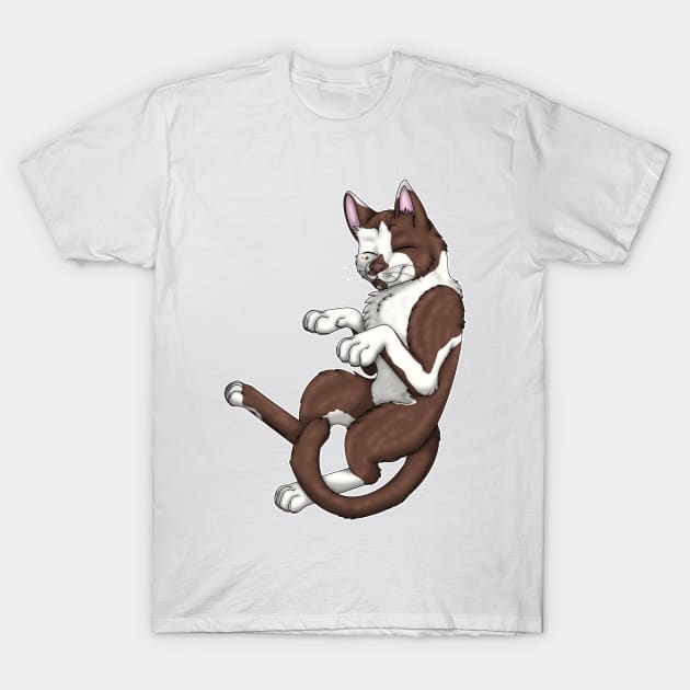 Chocolate Bicolor Shorthair T-Shirt by spyroid101